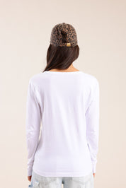 FOX נשים חולצה חולצה ארוכה צווארון V FOX | חולצה ארוכה צווארון V | קנה עכשיו