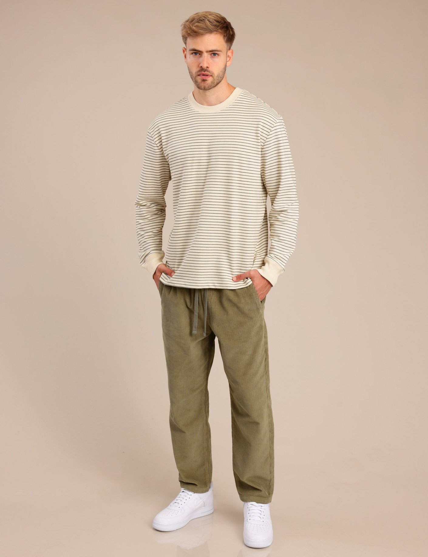 FOX גברים מכנסיים מכנסי אריג מכנסי אריג