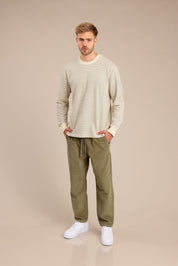 FOX גברים מכנסיים מכנסי אריג מכנסי אריג