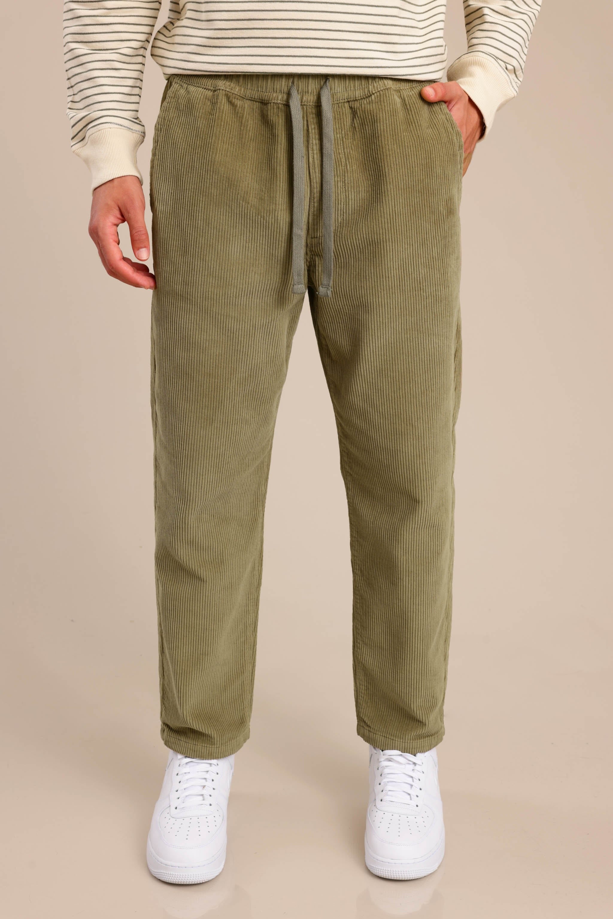 FOX גברים מכנסיים מכנסי אריג מכנסי אריג