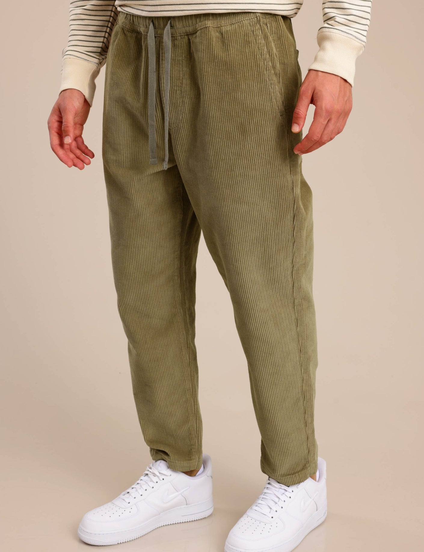 FOX גברים מכנסיים מכנסי אריג מכנסי אריג