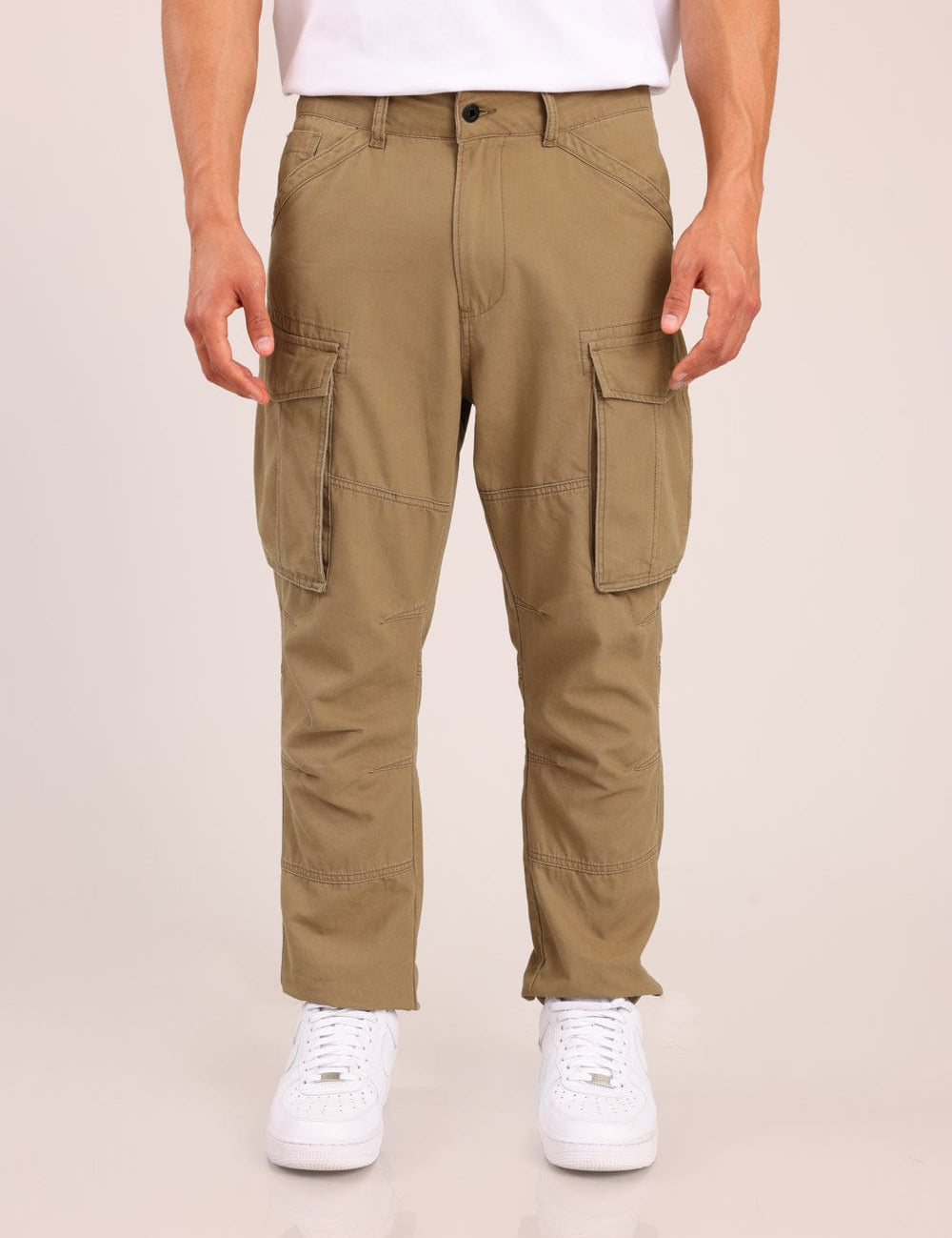 FOX גברים מכנסיים ארוכים מכנסי אריג מכנסי אריג