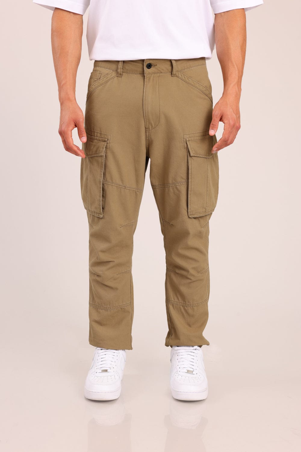 FOX גברים מכנסיים ארוכים מכנסי אריג מכנסי אריג