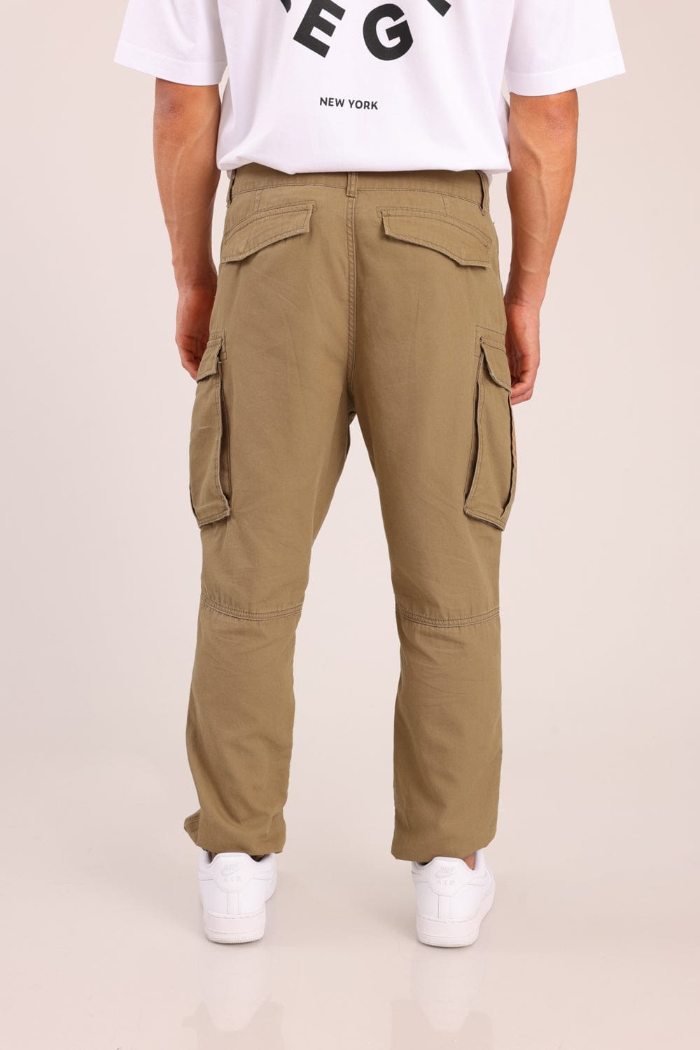 FOX גברים מכנסיים ארוכים מכנסי אריג מכנסי אריג