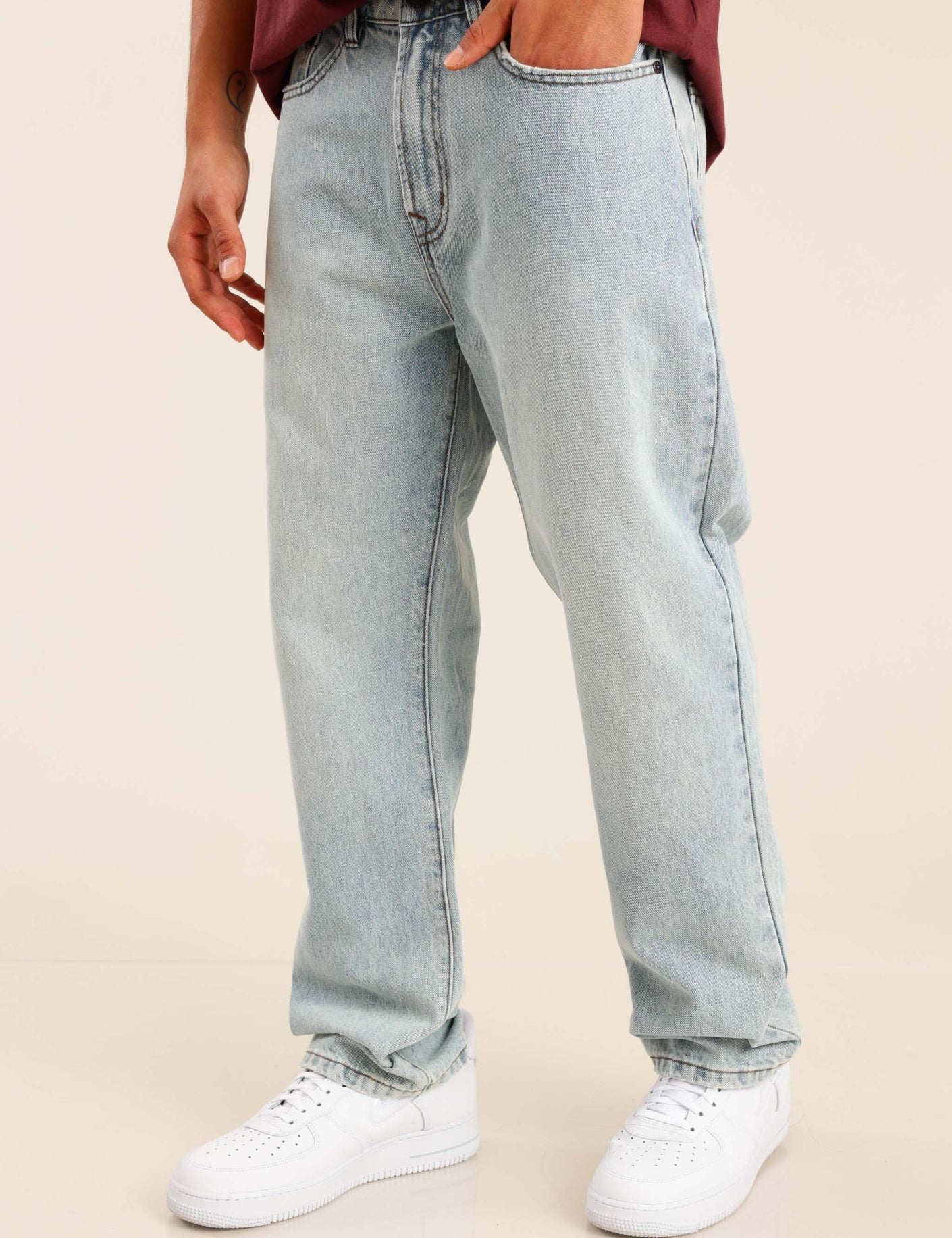 FOX FOX מכנסיים ג'ינס BAGGY ג'ינס BAGGY