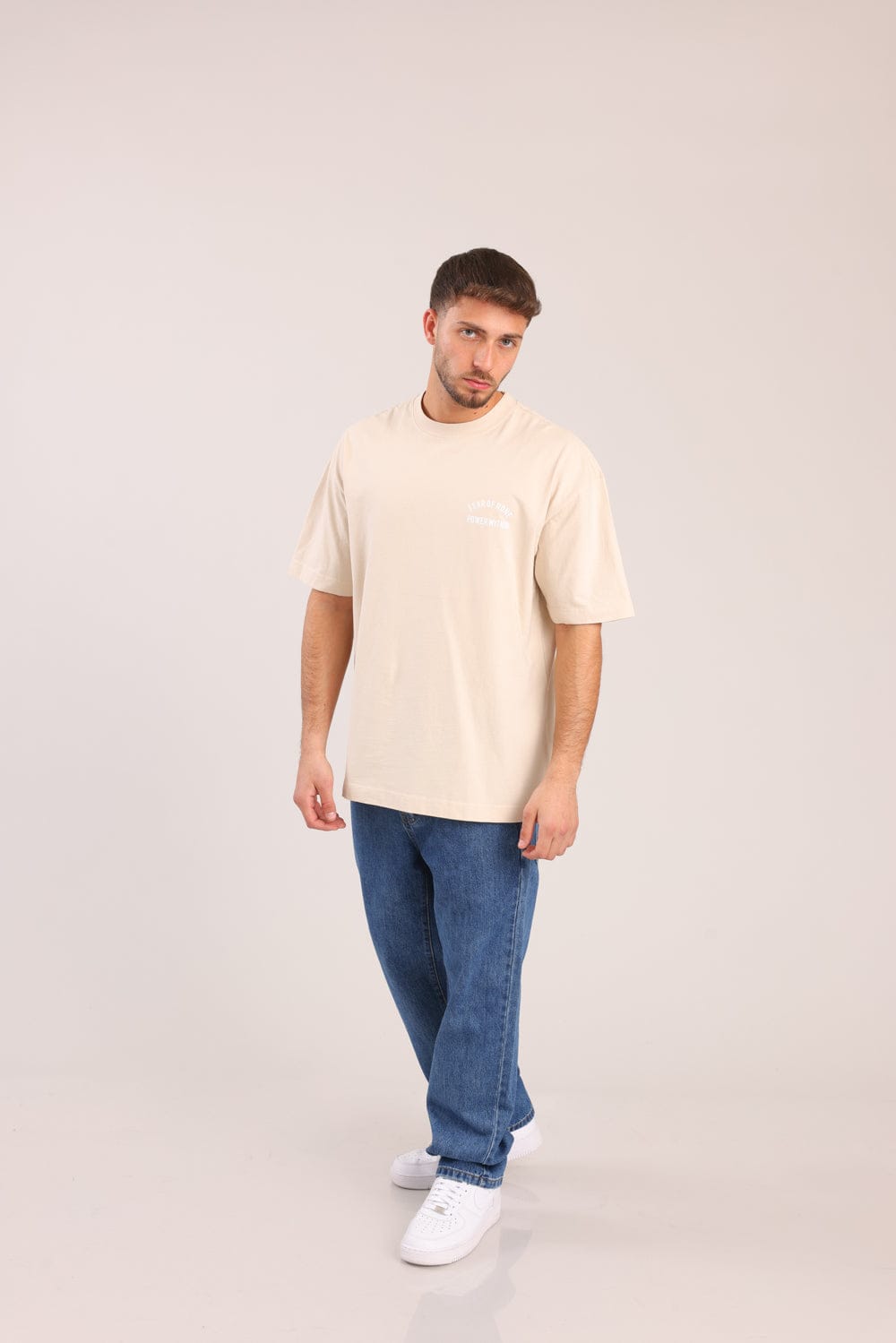 FOX גברים מכנסיים ארוכים ג'ינס WIDE ג'ינס WIDE