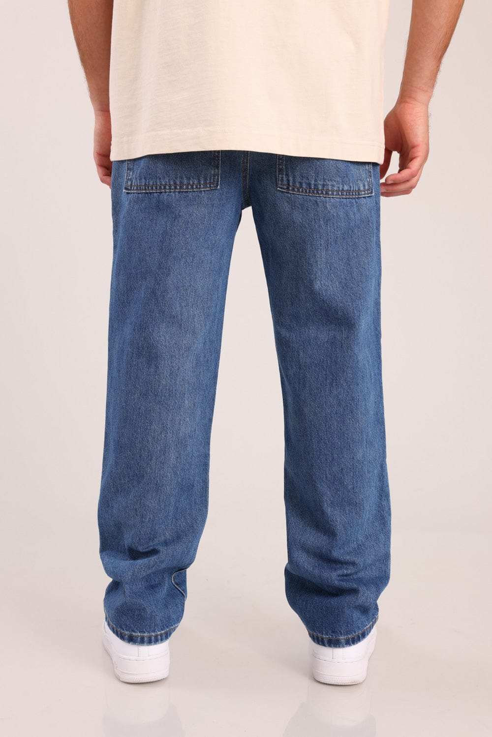 FOX גברים מכנסיים ארוכים ג'ינס WIDE ג'ינס WIDE