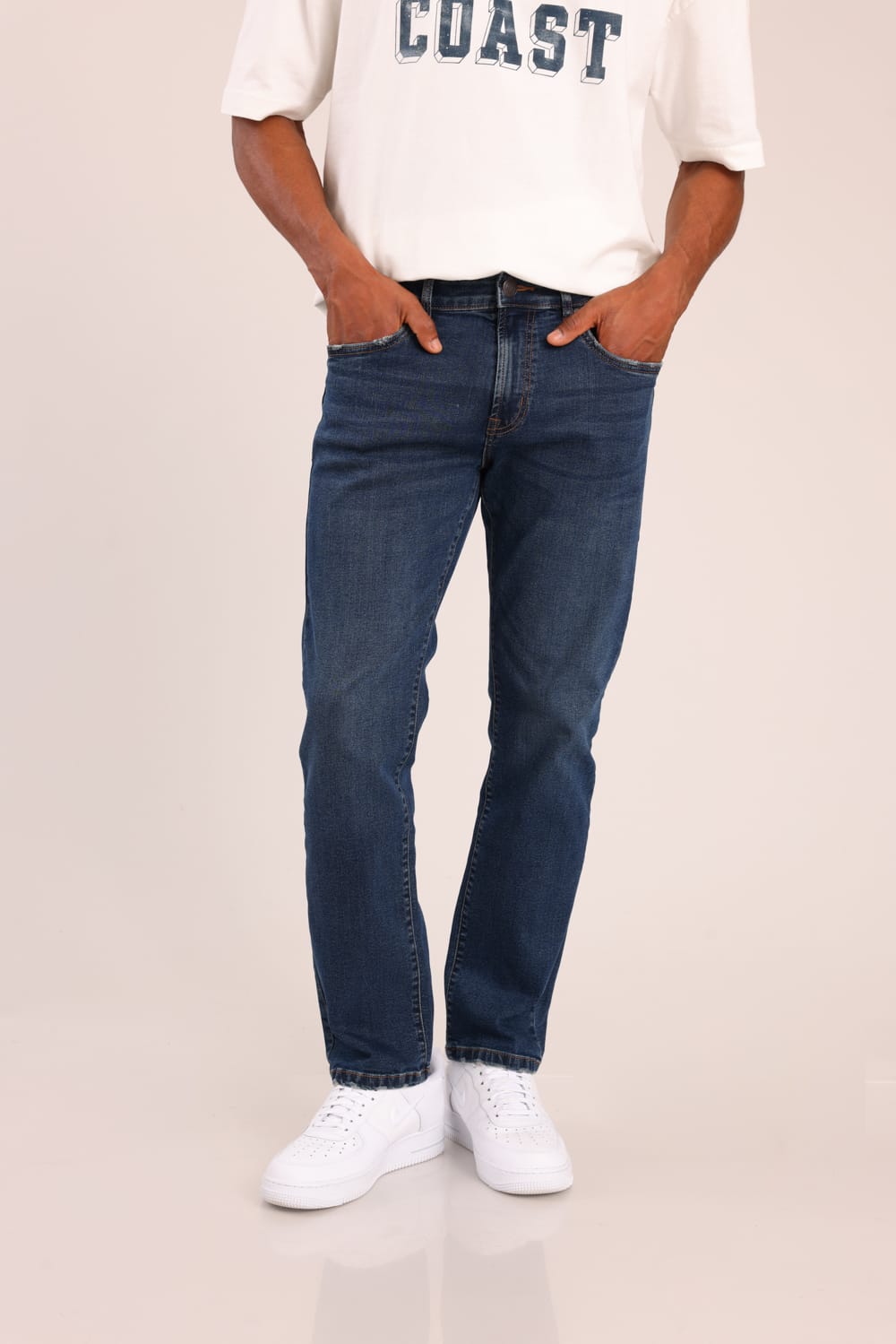 FOX גברים מכנסיים ארוכים ג'ינס STRAIGHT BASIC ג'ינס STRAIGHT BASIC