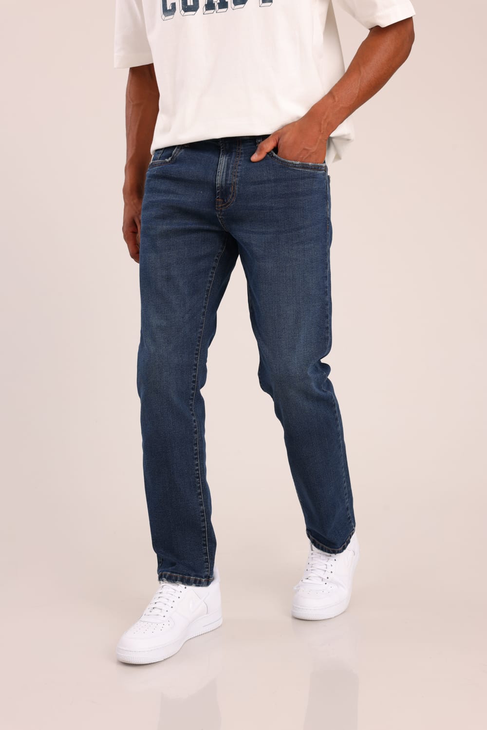 FOX גברים מכנסיים ארוכים ג'ינס STRAIGHT BASIC ג'ינס STRAIGHT BASIC