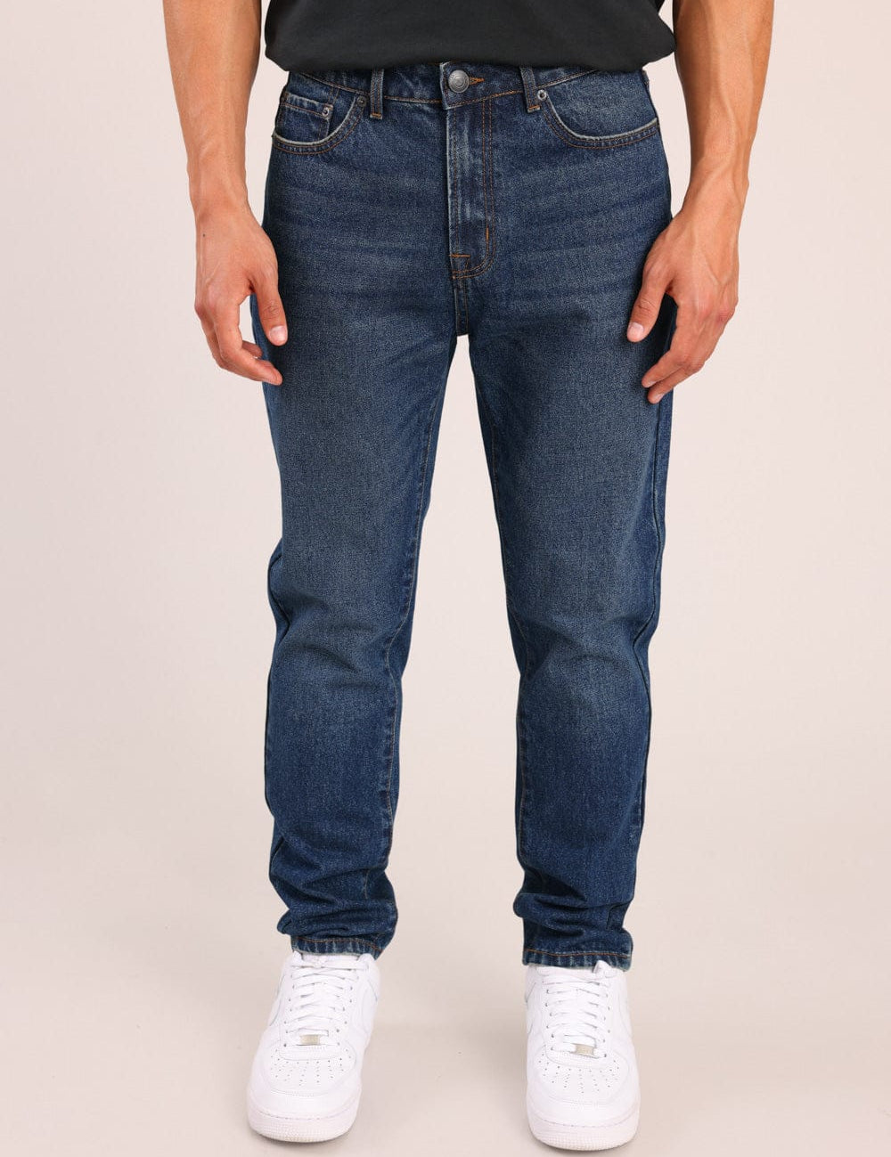 FOX גברים מכנסיים ארוכים ג'ינס LOOSE ג'ינס LOOSE