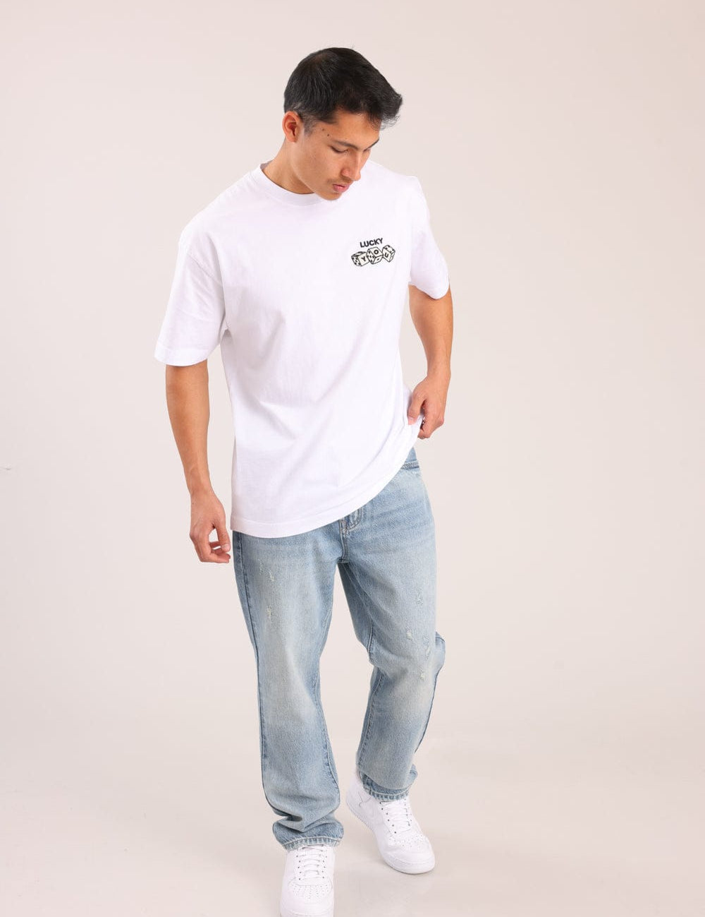 FOX גברים מכנסיים ארוכים ג'ינס BAGGY ג'ינס BAGGY