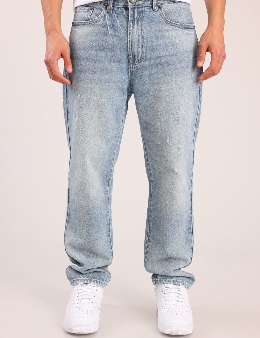 FOX גברים מכנסיים ארוכים ג'ינס BAGGY ג'ינס BAGGY