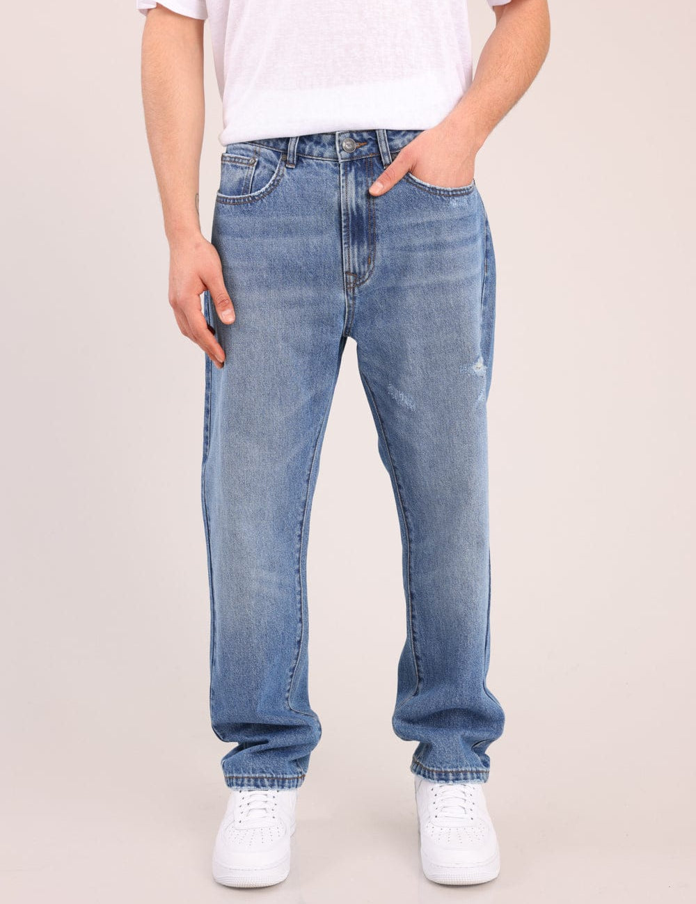 FOX גברים מכנסיים ארוכים ג'ינס BAGGY ג'ינס BAGGY