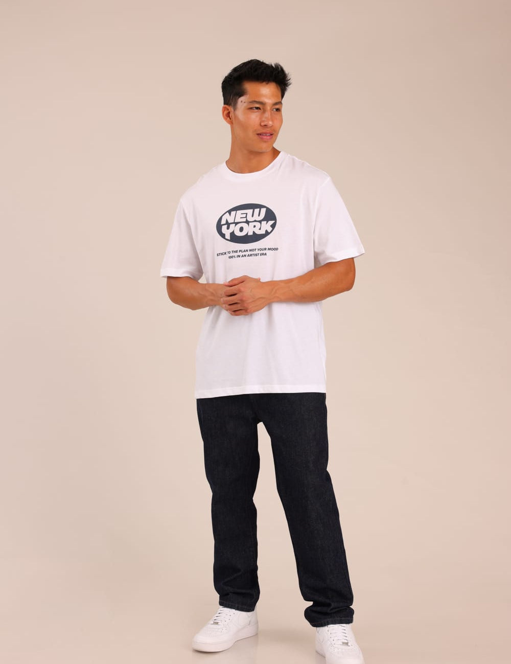 FOX גברים מכנסיים ארוכים ג'ינס BAGGY ג'ינס BAGGY