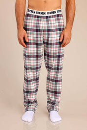 FOX FOX אחר מכנסי פיג'מה פלאנל מכנסי פיג'מה פלאנל