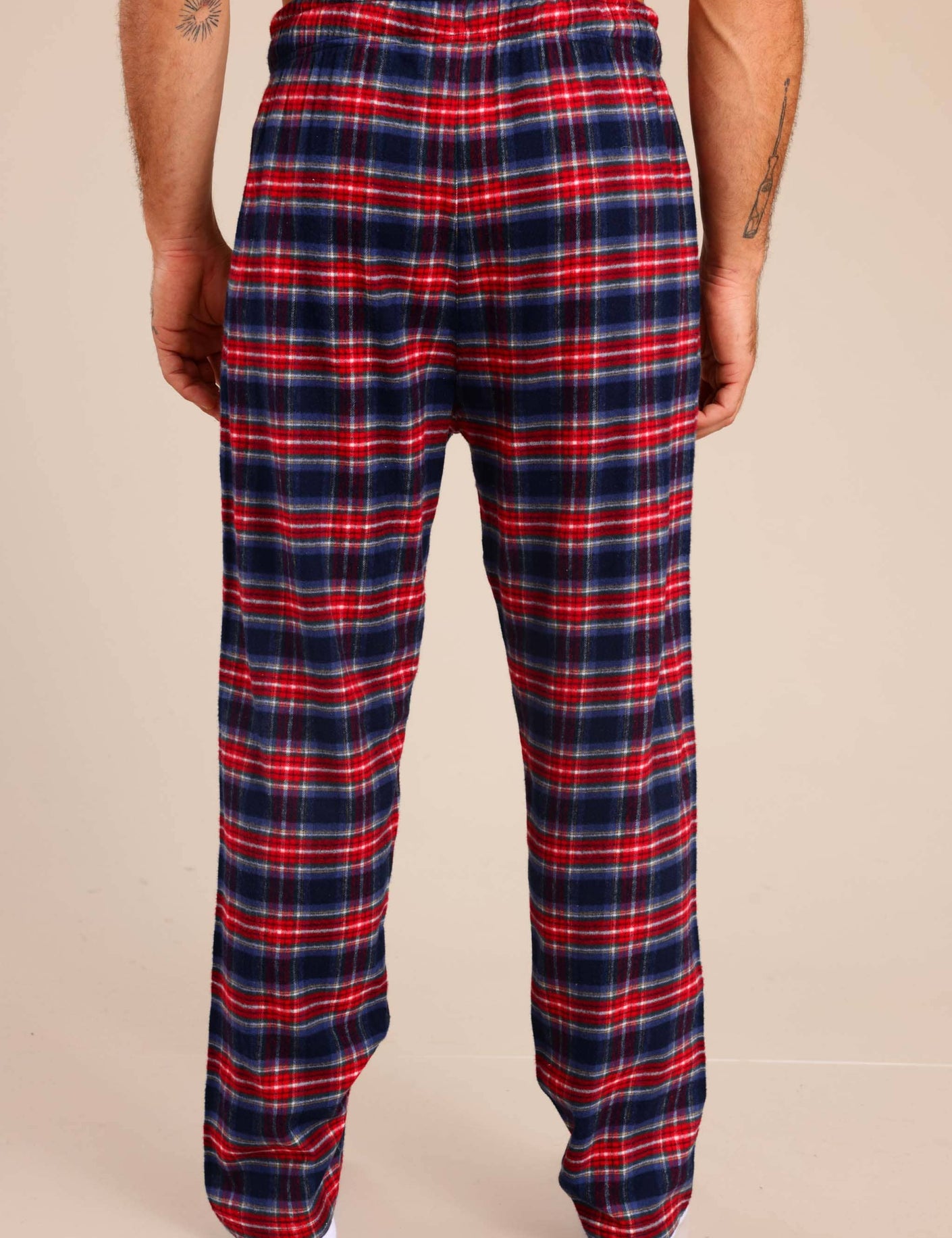 FOX גברים אחר מכנסי פיג'מה פלאנל מכנסי פיג'מה פלאנל