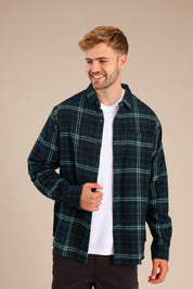 FOX גברים חולצה חולצה מכופתרת פלאנל ארוכה חולצה מכופתרת פלאנל ארוכה