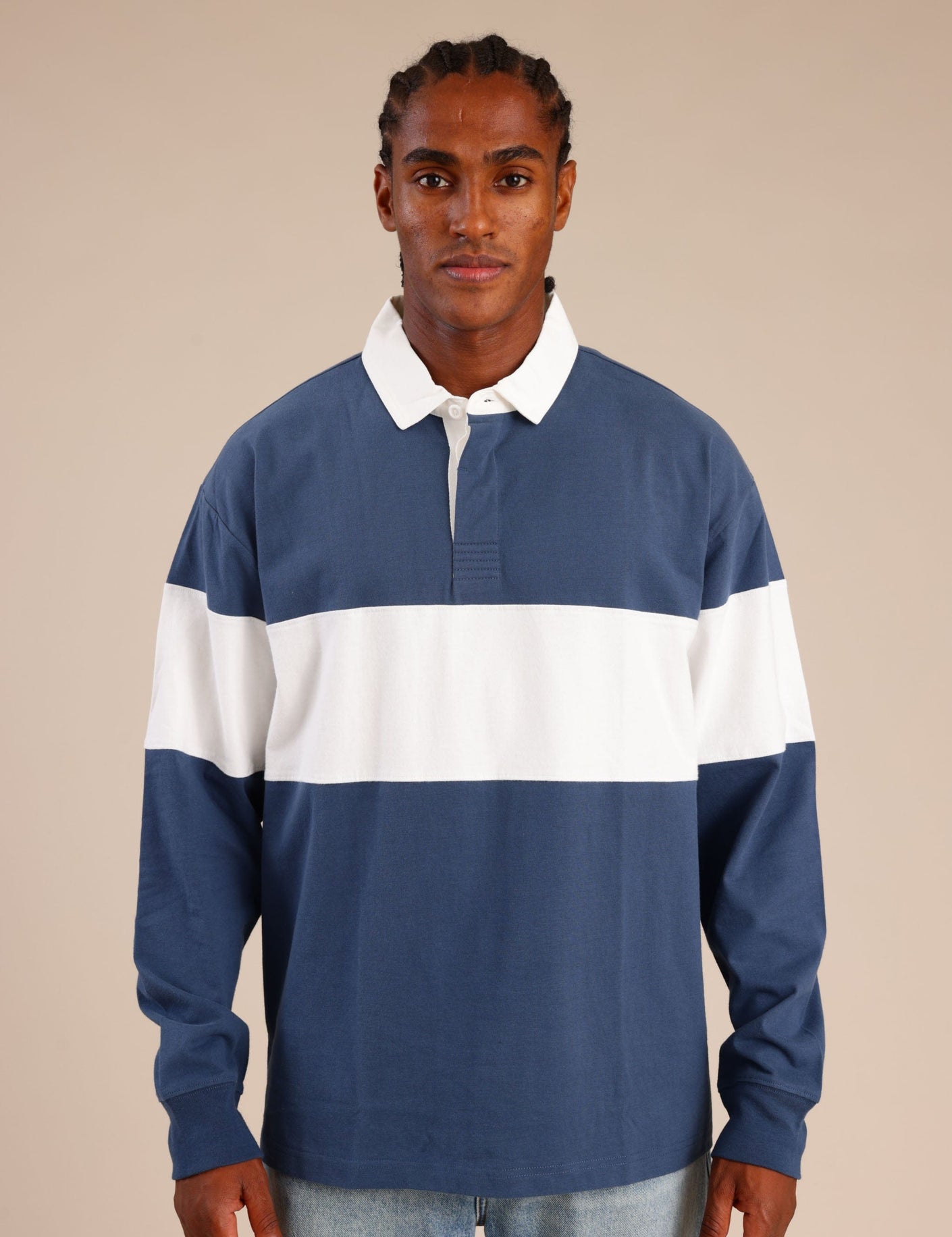 FOX גברים חולצה חולצת פולו ארוכה חולצת פולו ארוכה