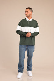 FOX גברים חולצה חולצת פולו ארוכה חולצת פולו ארוכה