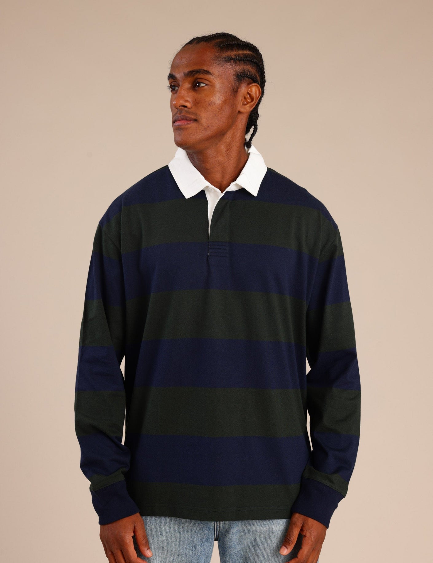 FOX גברים חולצה חולצת פולו ארוכה חולצת פולו ארוכה