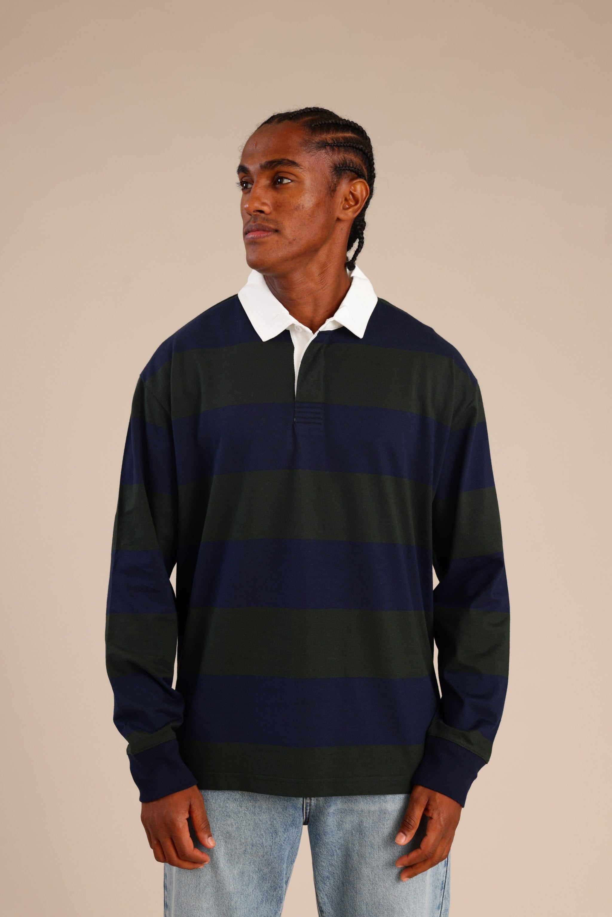 FOX גברים חולצה חולצת פולו ארוכה חולצת פולו ארוכה