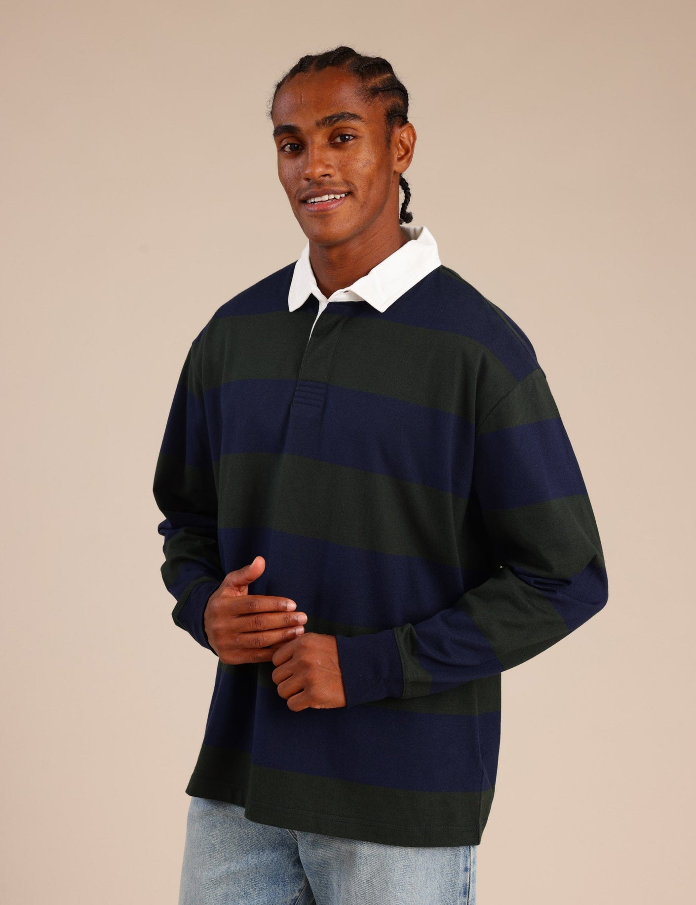 FOX גברים חולצה חולצת פולו ארוכה חולצת פולו ארוכה