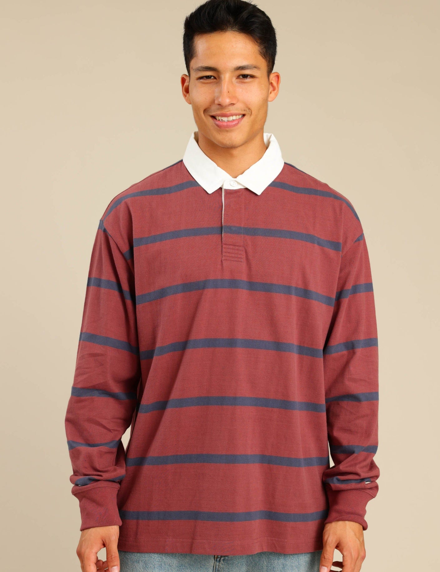 FOX גברים חולצה חולצת פולו ארוכה חולצת פולו ארוכה