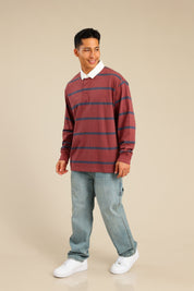 FOX גברים חולצה חולצת פולו ארוכה חולצת פולו ארוכה