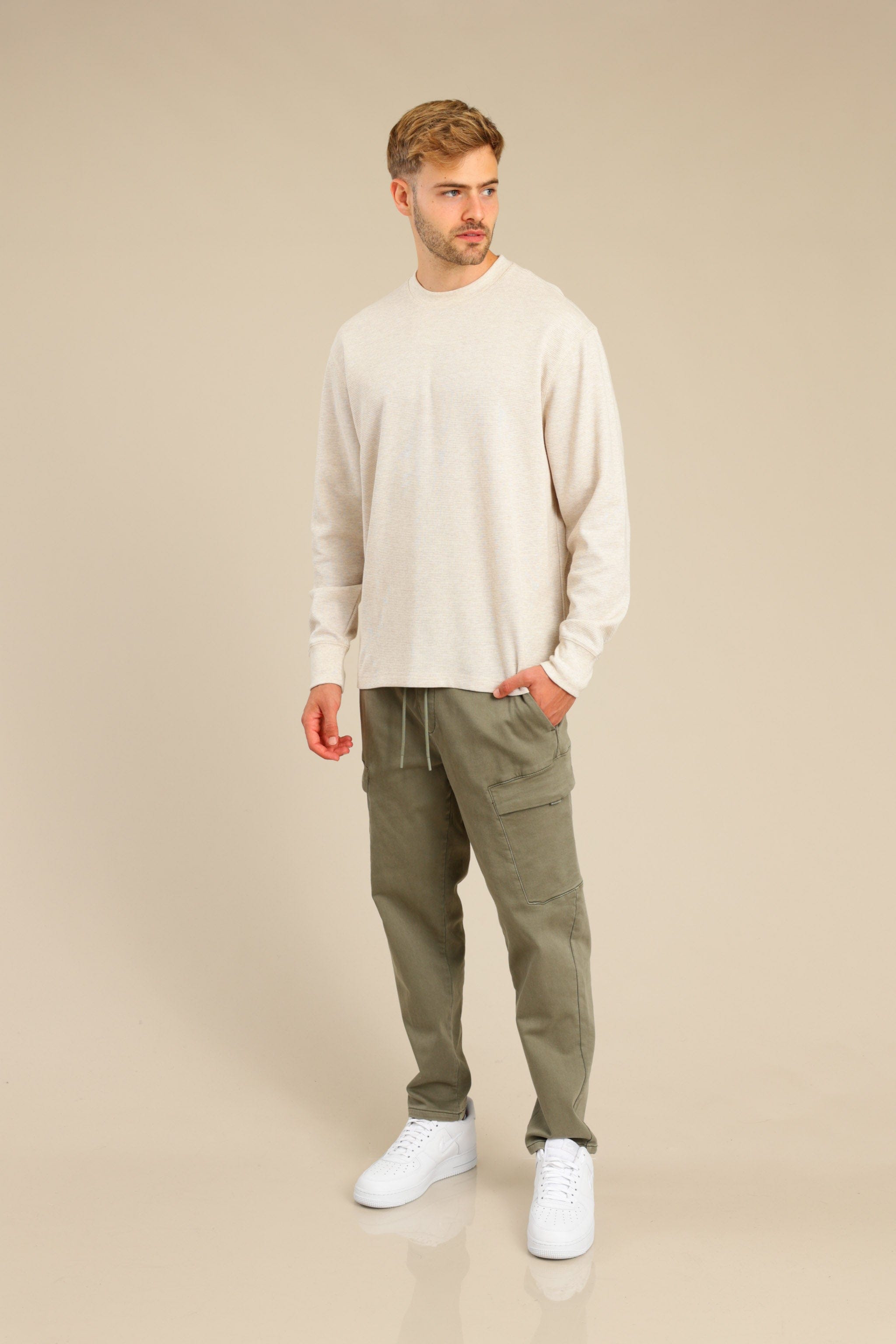 FOX גברים חולצה חולצה חלקה חולצה חלקה