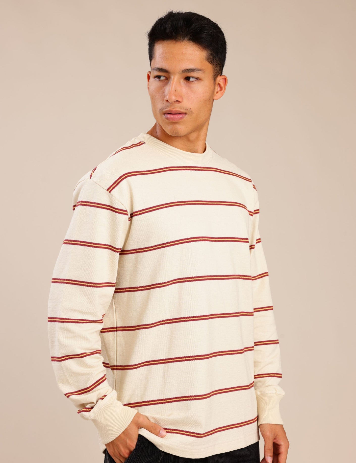 FOX גברים חולצה חולצה עם פסים חולצה עם פסים