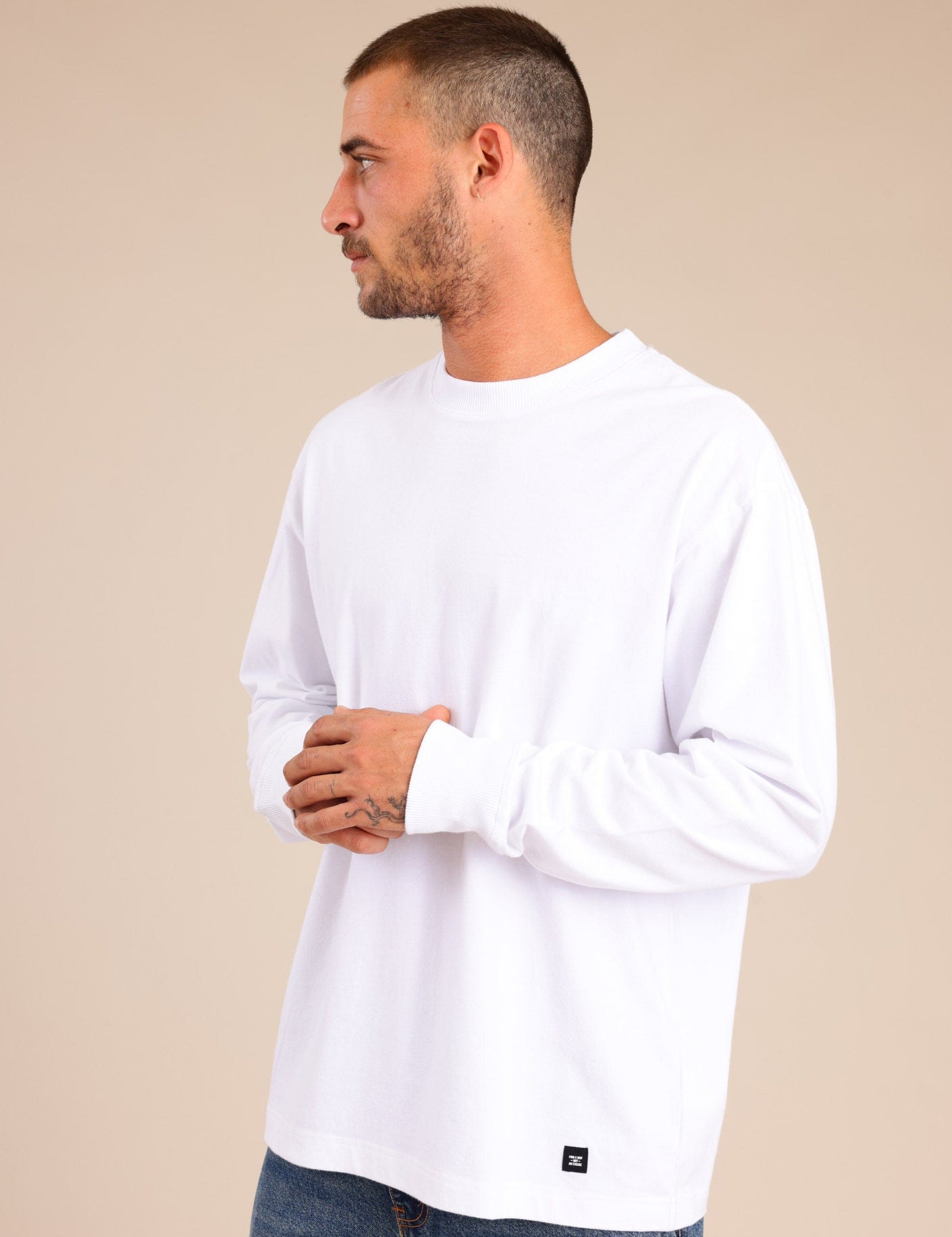 FOX גברים חולצה חולצה חלקה חולצה חלקה