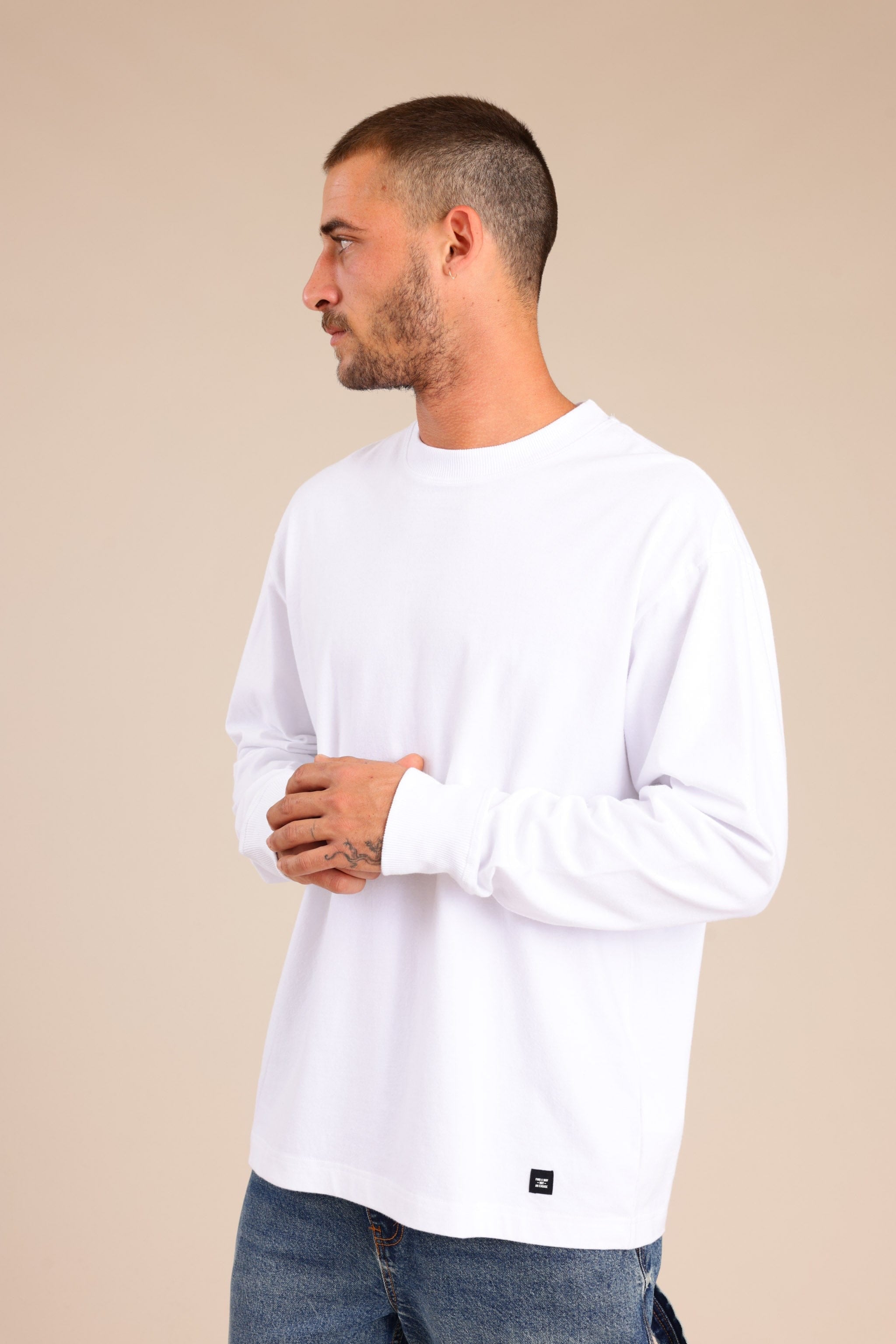 FOX גברים חולצה חולצה חלקה חולצה חלקה