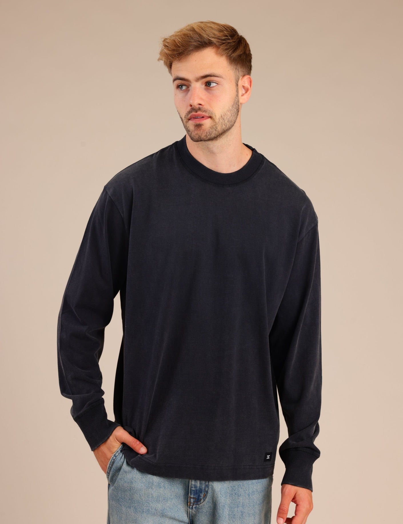 FOX גברים חולצה חולצה חלקה חולצה חלקה