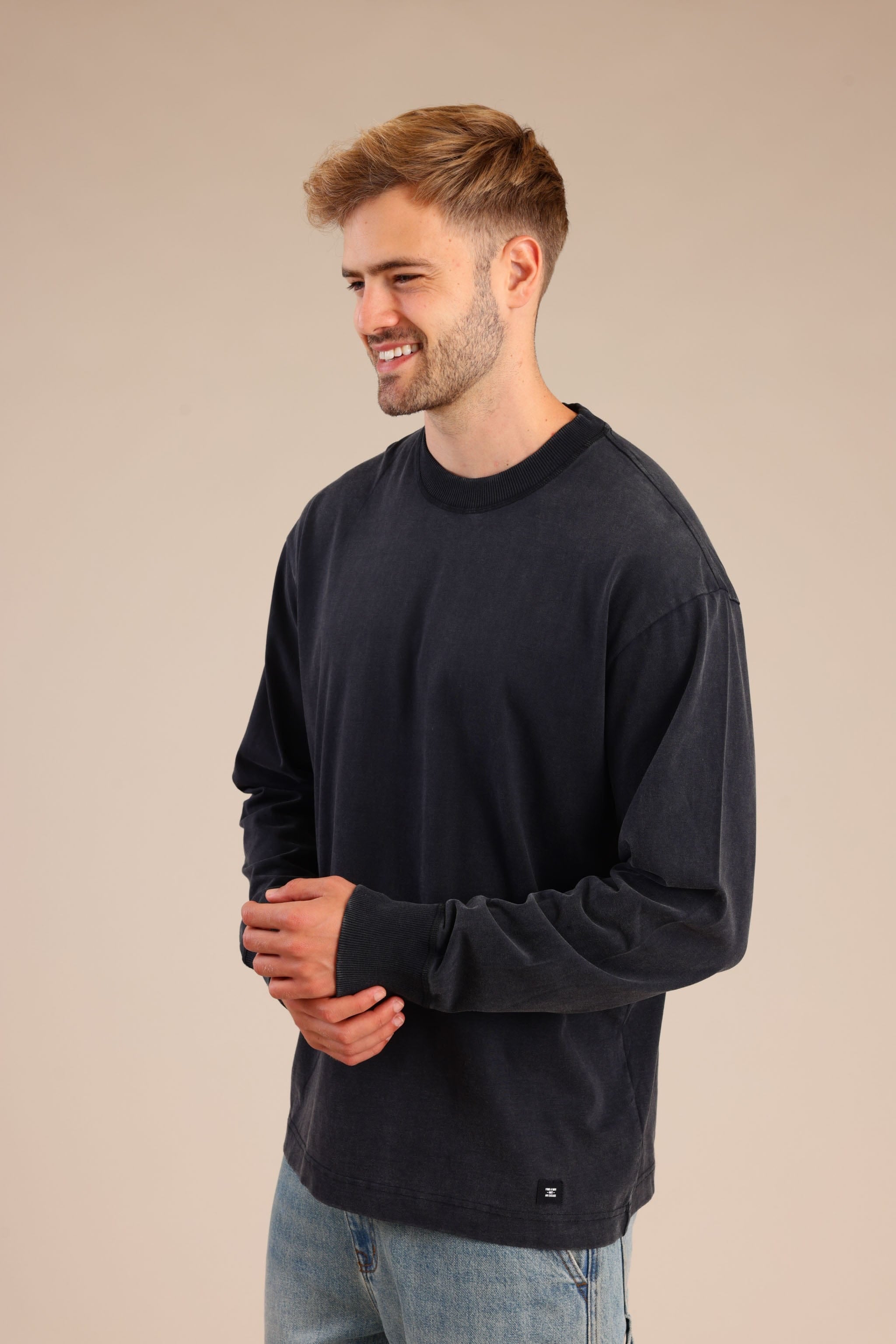 FOX גברים חולצה חולצה חלקה חולצה חלקה