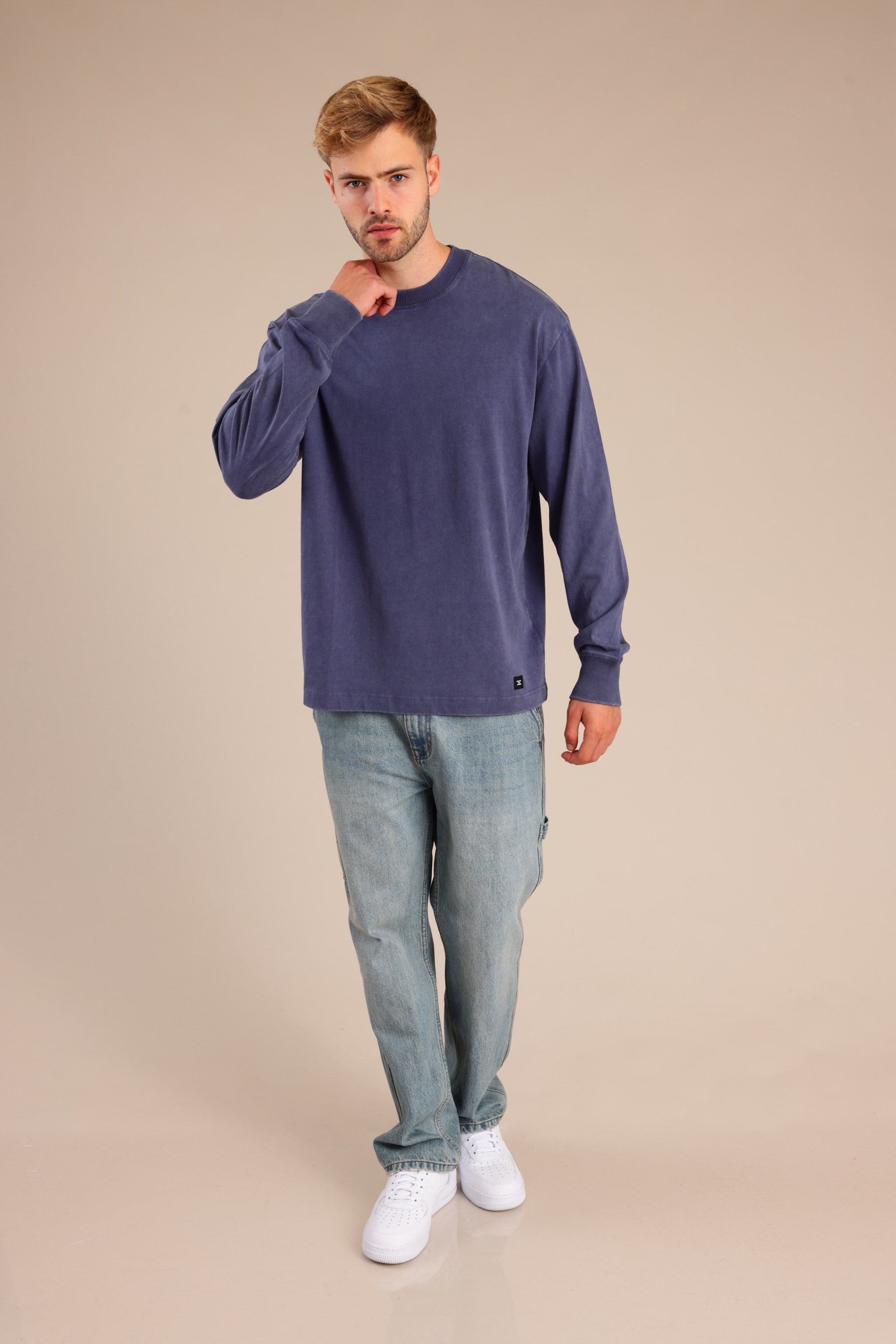 FOX גברים חולצה חולצה חלקה חולצה חלקה