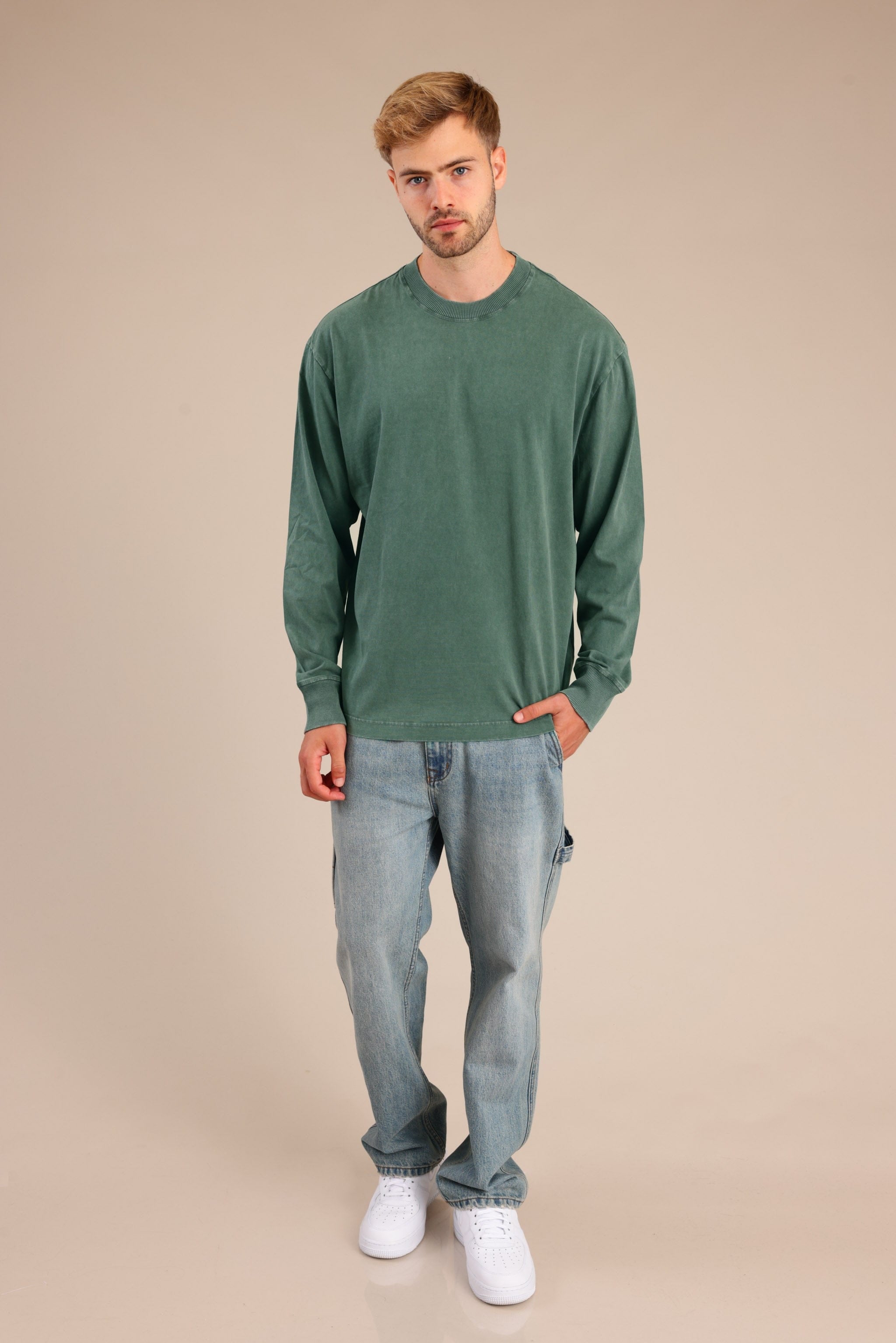 FOX גברים חולצה חולצה חלקה חולצה חלקה