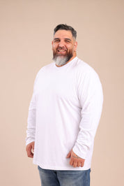 FOX פלאס גברים חולצה חולצת בייסיק צווארון עגול | PLUS SIZE חולצת בייסיק צווארון עגול | PLUS SIZE