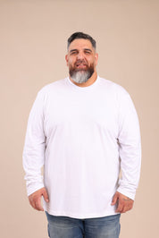 FOX פלאס גברים חולצה חולצת בייסיק צווארון עגול | PLUS SIZE חולצת בייסיק צווארון עגול | PLUS SIZE