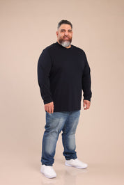 FOX פלאס גברים חולצה חולצת בייסיק צווארון עגול | PLUS SIZE חולצת בייסיק צווארון עגול | PLUS SIZE