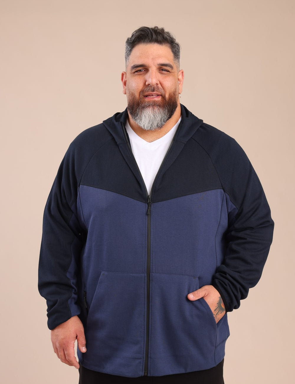 FOX פלאס גברים פוטרים קפוצ'ון טק | PLUS SIZE קפוצ'ון טק | PLUS SIZE