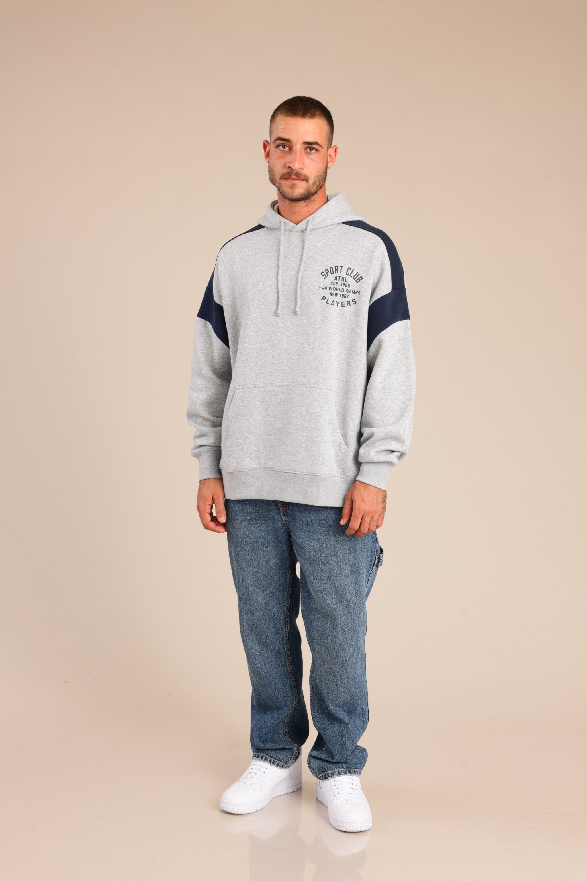 FOX גברים פוטרים פוטר קפוצ'ון עם הדפס פוטר קפוצ'ון עם הדפס