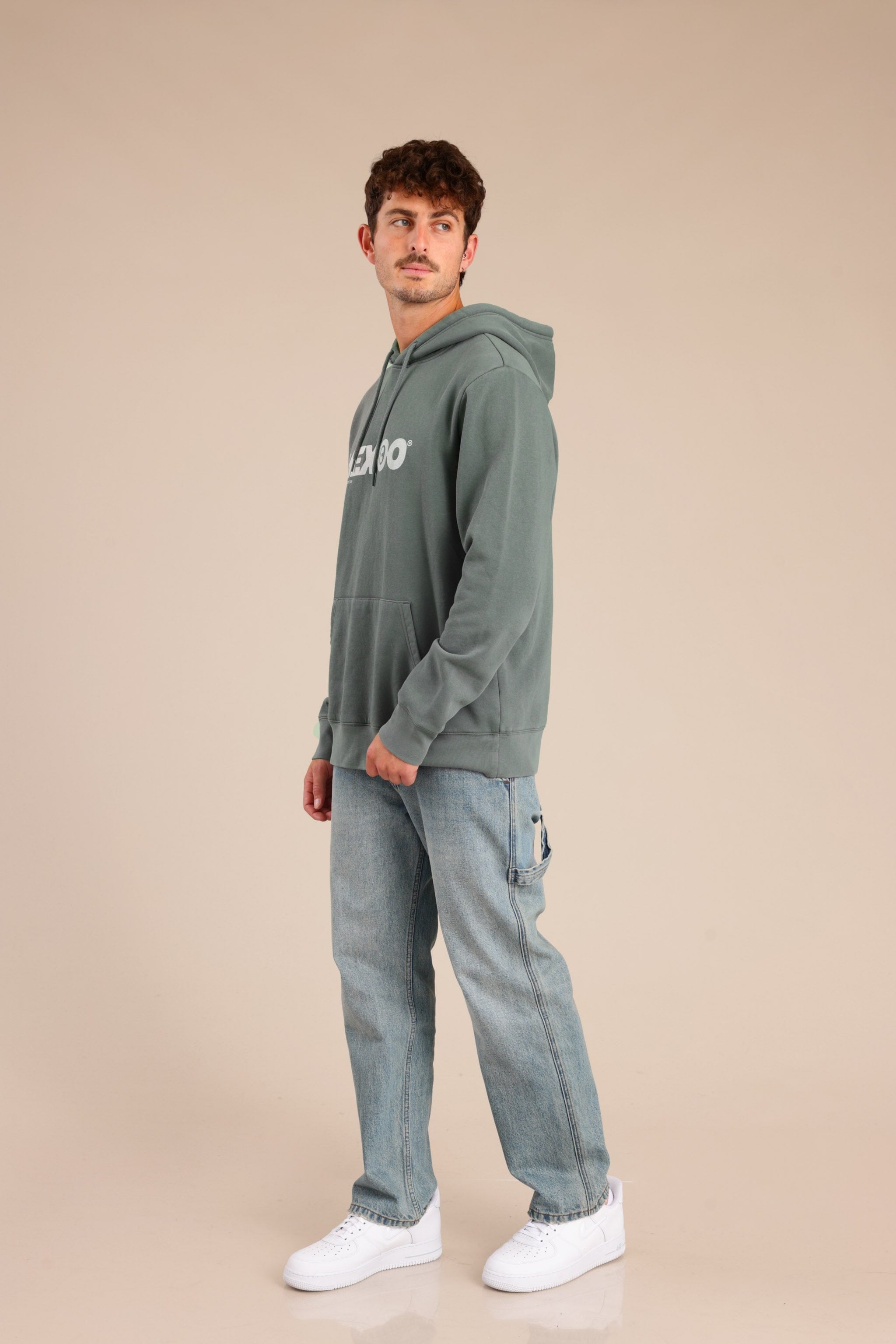 FOX גברים פוטרים פוטר קפוצ'ון עם הדפס פוטר קפוצ'ון עם הדפס