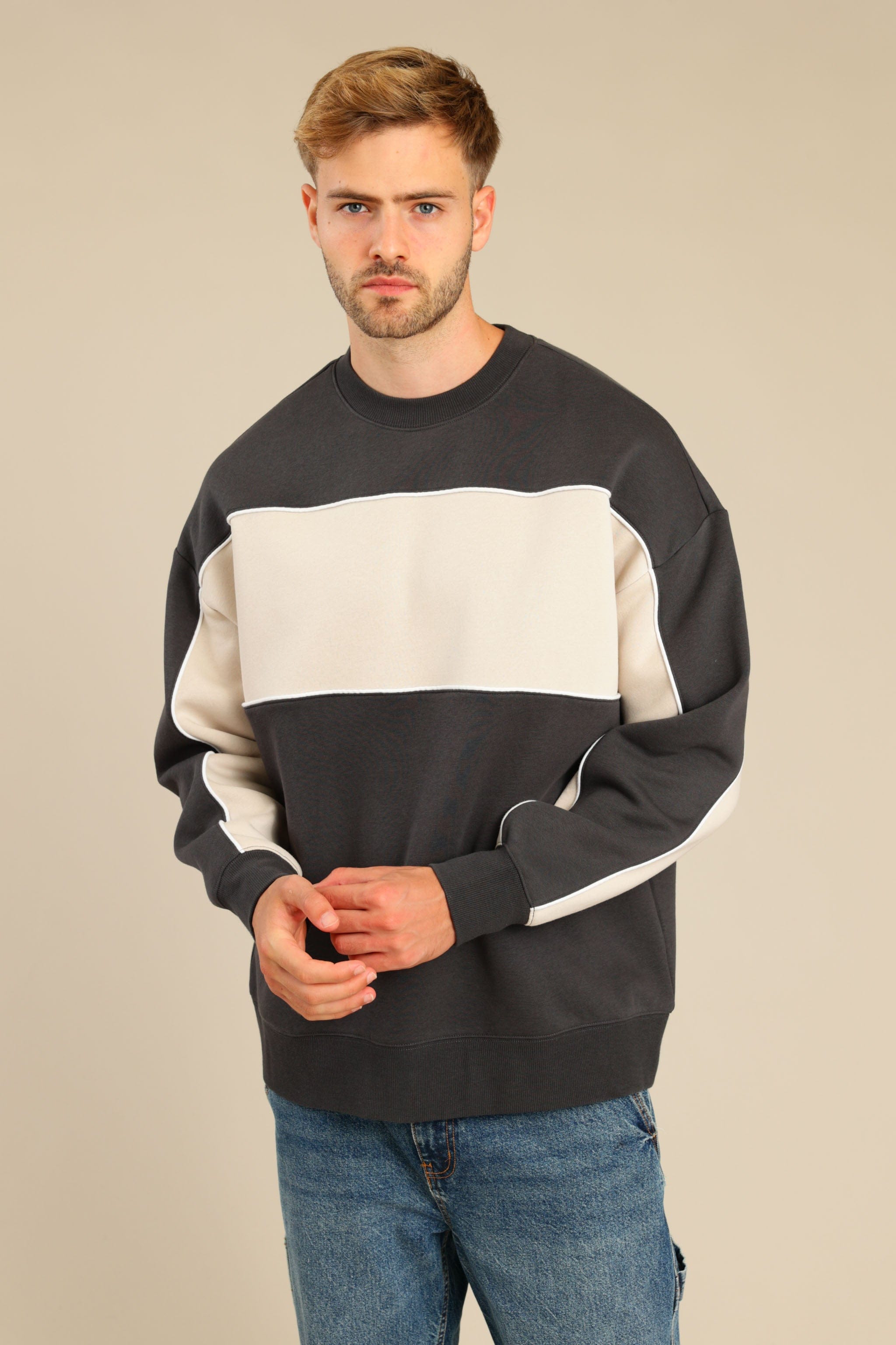 FOX גברים פוטרים פוטר עם פס פוטר עם פס