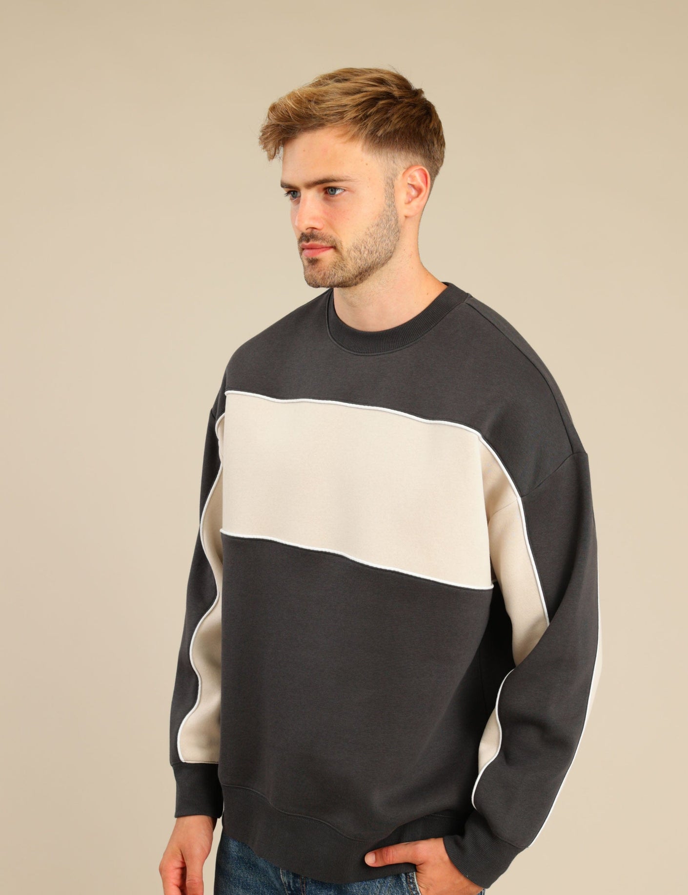 FOX גברים פוטרים פוטר עם פס פוטר עם פס