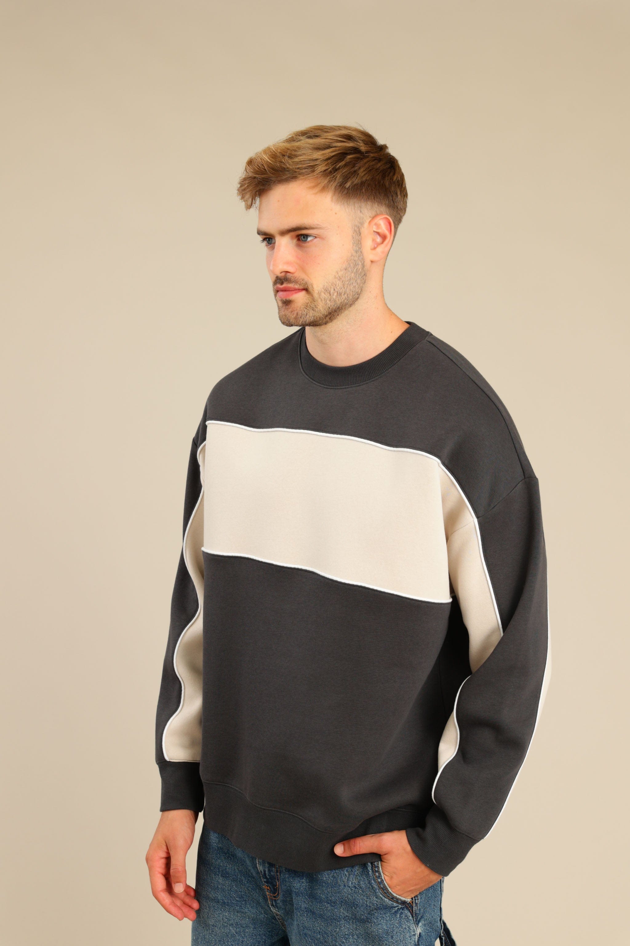 FOX גברים פוטרים פוטר עם פס פוטר עם פס