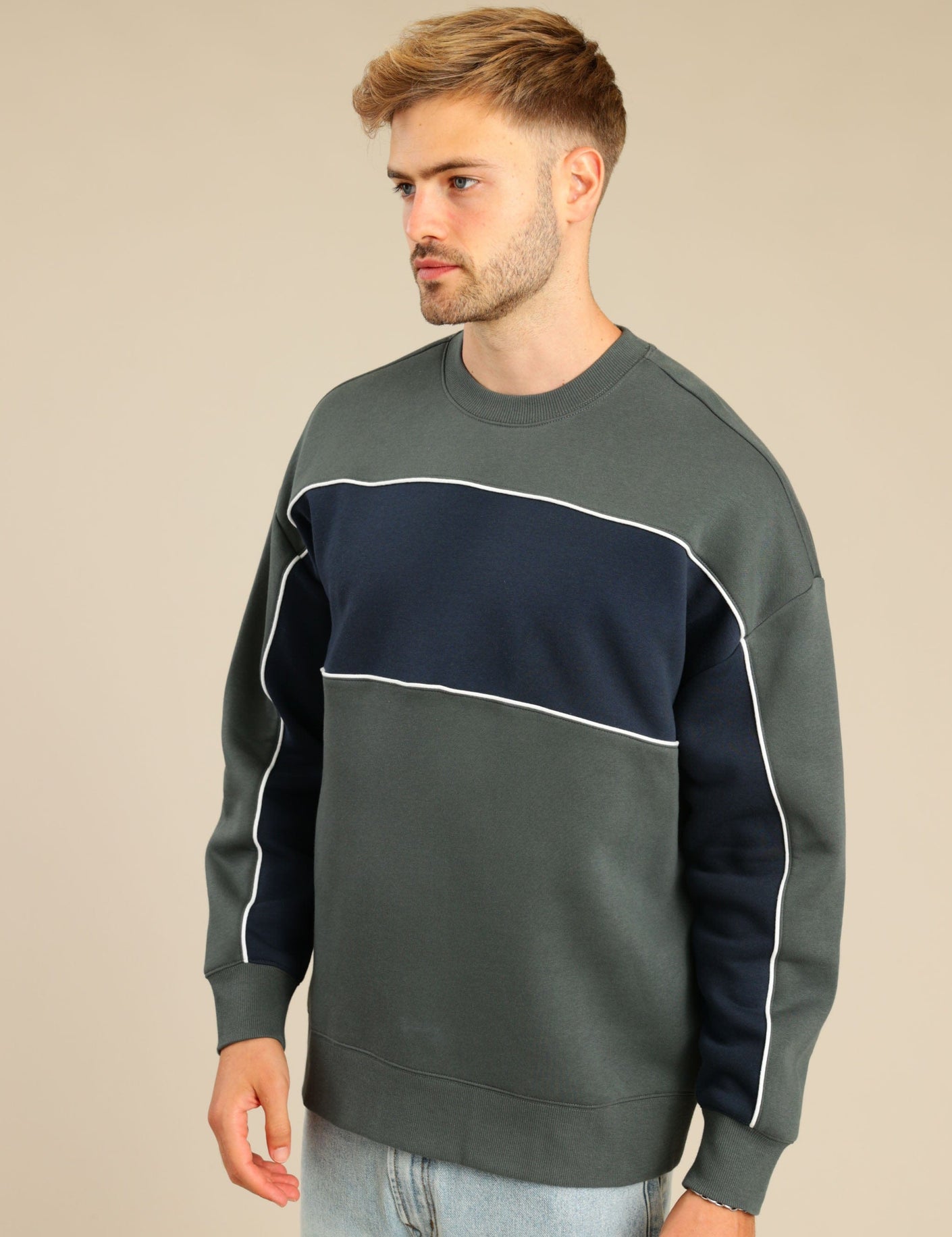 FOX גברים פוטרים פוטר עם פס פוטר עם פס