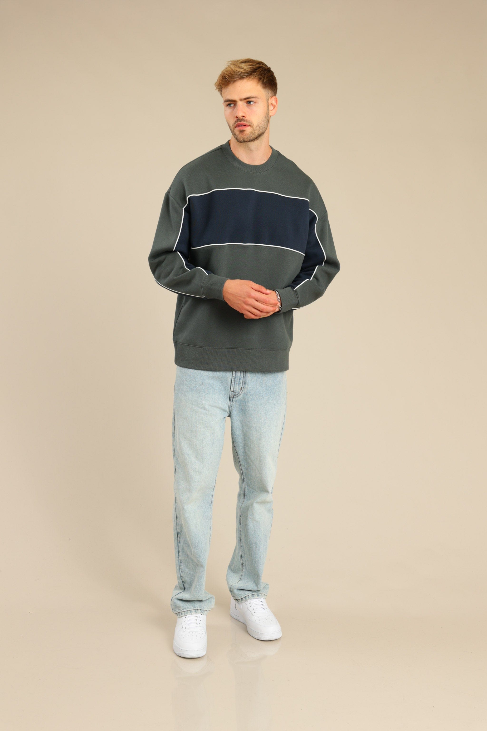 FOX גברים פוטרים פוטר עם פס פוטר עם פס