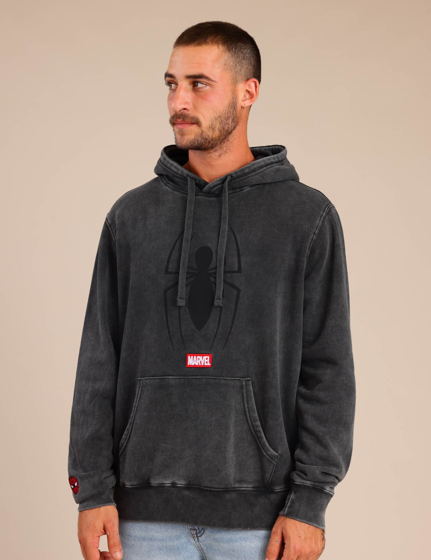 FOX גברים פוטרים פוטר קפוצ'ון גברים ממותג ספיידרמן פוטר קפוצ'ון גברים ממותג ספיידרמן