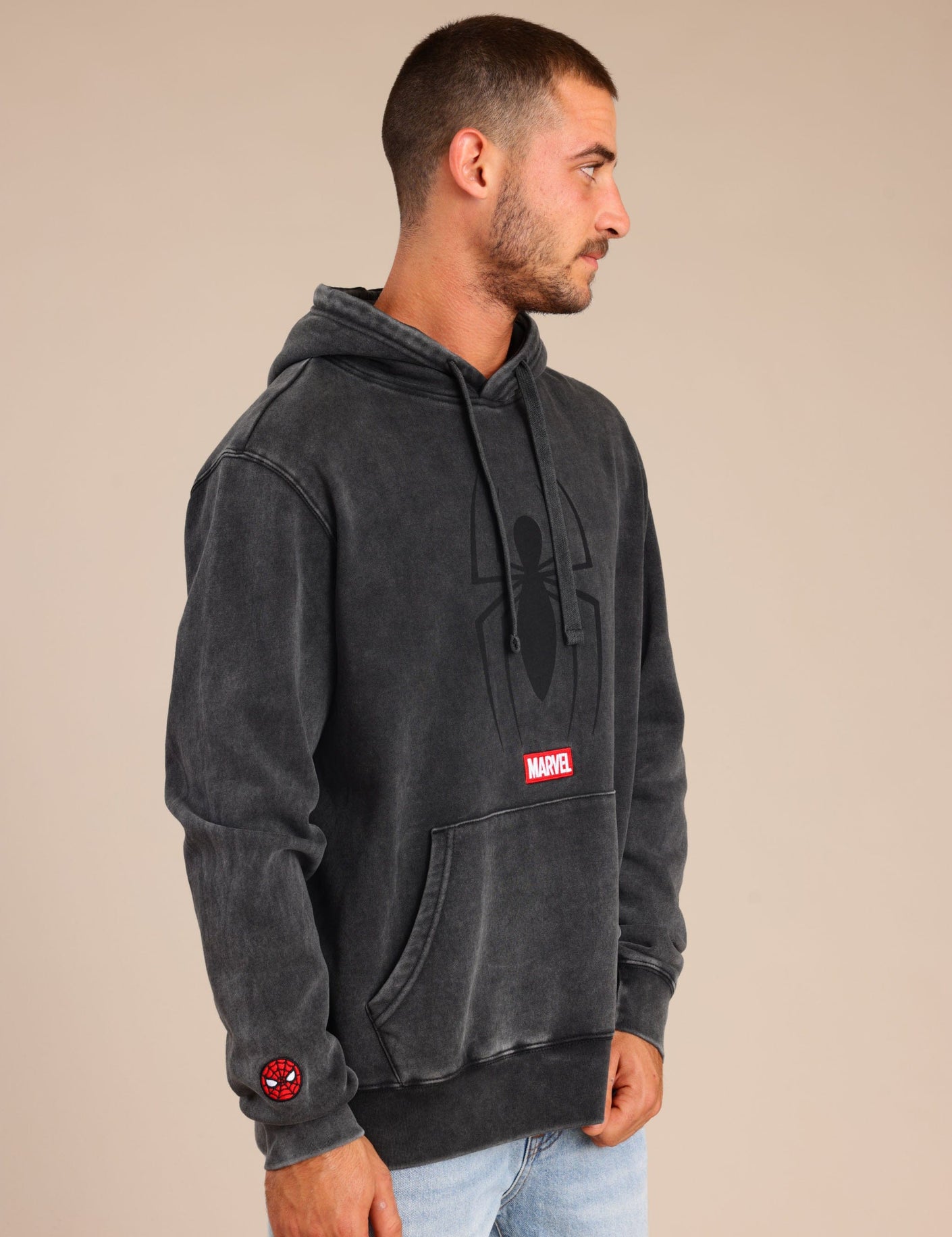 FOX גברים פוטרים פוטר קפוצ'ון גברים ממותג ספיידרמן פוטר קפוצ'ון גברים ממותג ספיידרמן