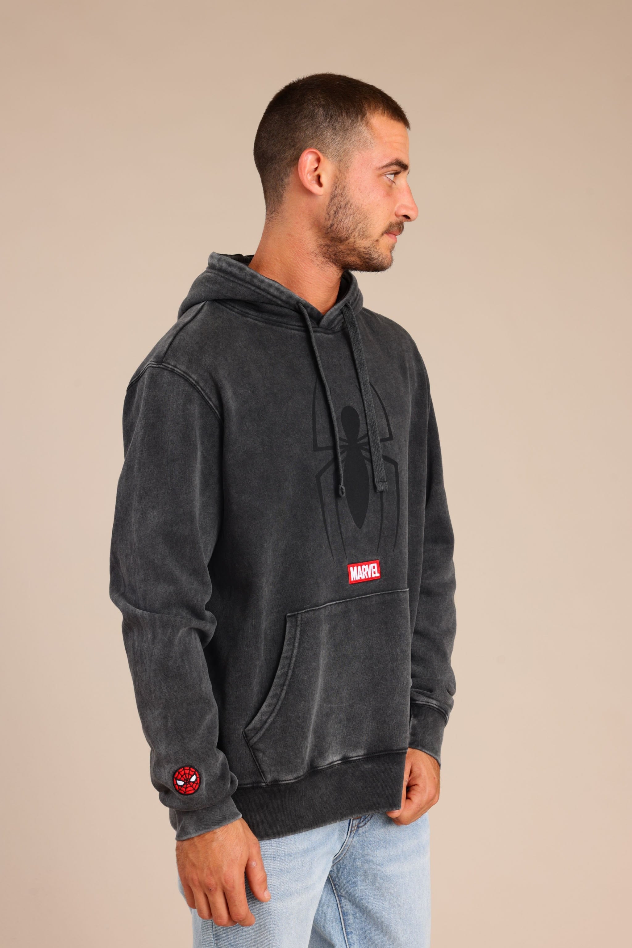 FOX גברים פוטרים פוטר קפוצ'ון גברים ממותג ספיידרמן פוטר קפוצ'ון גברים ממותג ספיידרמן